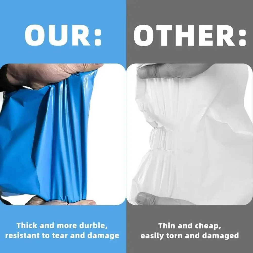 POLYMAILERS BLUE SHIPPING BAGS (50 PACK) 6" X 9" SELF SEAL MAILERS NEW - Picture 6 of 7